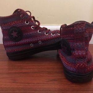 Woven high top Converse